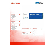 Sandisk 500GB M.2 SATA SSD Blue SA510 - 1054330 - zdjęcie 4